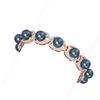 Image 2 : 4.45 ctw Diamond and Pearl Bracelet 18K Rose Gold