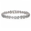 Image 1 : 13 ctw Mix Cut Diamonds Designer Bracelet 18K White Gold