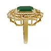 Image 2 : 6.75 ctw Emerald & Diamond Ring 18K Yellow Gold