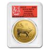 Image 1 : 2019 Australia 1 oz Gold Lunar Pig MS-70 PCGS (FS, Red Label)