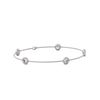 Image 1 : 2.5 ctw Diamond Station Bracelet 18K White Gold