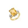 Image 1 : 9.55 ctw Citrine & Diamond Ring 10K Yellow Gold
