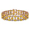 Image 1 : 20.78 ctw Fancy Citrine & Diamond Bracelet 10K Rose Gold