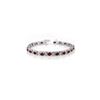 Image 1 : 6.09 ctw Ruby & Diamond Bracelet 14K White Gold