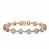 Image 1 : 12 ctw Cushion Cut Diamond Designer Bracelet 18K Rose Gold