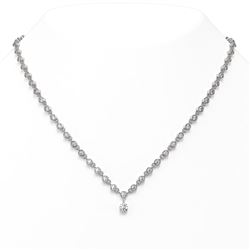 11.5 ctw Diamond Designer Necklace 18K White Gold