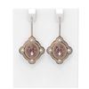 Image 1 : 9.45 ctw Morganite & Diamond Earrings 18K Rose Gold