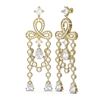 Image 2 : 11.51 ctw Diamond Earrings 18K Yellow Gold