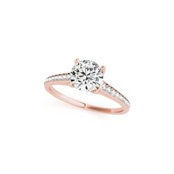 1.5 ctw Certified VS/SI Diamond Ring 18K Rose Gold
