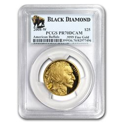 2008-W 1/2 oz Proof Gold Buffalo PR-70 PCGS (Black Diamond)