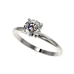 1.01 ctw Certified Quality Diamond Engagement Ring 10K White Gold