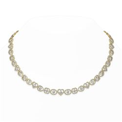 19 ctw Diamond Designer Necklace 18K Yellow Gold