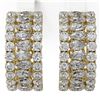 Image 2 : 11.44 ctw Pear Cut Diamond Earrings 18K Yellow Gold