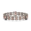 30.62 ctw Morganite & Diamond Bracelet 14K White Gold