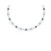 Image 1 : 20 ctw SI/I Intense Blue Diamond Necklace 18K White Gold