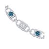 Image 2 : 20 ctw SI/I Intense Blue Diamond Necklace 18K White Gold