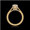 1.14 ctw VS/SI Diamond Art Deco Ring 18K Yellow Gold
