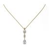 Image 2 : 1.75 ctw Pear Cut Diamond Designer Necklace 18K Yellow Gold
