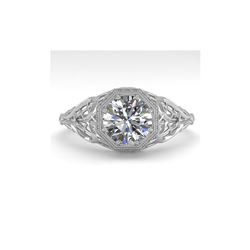 1.01 ctw VS/SI Diamond Engagement Ring 18K White Gold