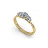 Image 1 : 1 ctw Past Present Future VS/SI Diamond Ring Martini 18K Yellow Gold