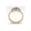 Image 2 : 1 ctw Past Present Future VS/SI Diamond Ring Martini 18K Yellow Gold