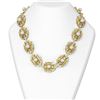 Image 1 : 21.78 ctw Diamond and Pearl Necklace 18K Yellow Gold