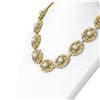 Image 2 : 21.78 ctw Diamond and Pearl Necklace 18K Yellow Gold