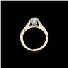 Image 2 : 1.5 ctw Certified Diamond Solitaire Ring 10K Yellow Gold