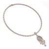 Image 2 : 18 ctw Mixed Cut Diamond Designer Necklace 18K Rose Gold