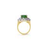 Image 2 : 7.04 ctw Emerald & Diamond Ring 14K Yellow Gold