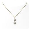 Image 1 : 1.25 ctw Cushion Cut Diamond Designer Necklace 18K Yellow Gold
