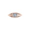 Image 1 : 1 ctw Solitaire Certified VS/SI Diamond Ring 18K Rose Gold