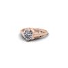 Image 2 : 1 ctw Solitaire Certified VS/SI Diamond Ring 18K Rose Gold