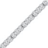 10kt White Gold Round Diamond Tennis Bracelet 1/2 Cttw