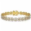Image 1 : 21 ctw Marquise Cut Diamond Designer Bracelet 18K Yellow Gold