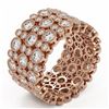 Image 2 : 6.3 ctw Diamond Designer Ring 18K Rose Gold