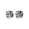 1.50 ctw Certified Quality Diamond Stud Earrings 10K Yellow Gold