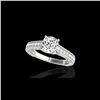Image 1 : 1.32 ctw Certified Diamond Solitaire Ring 10K White Gold
