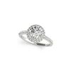 1.1 ctw Certified VS/SI Diamond Halo Ring 18K White Gold