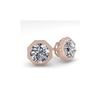 Image 1 : 1.0 ctw VS/SI Diamond Stud Earrings 18K Rose Gold