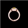 Image 2 : 1.4 ctw Certified SI/I Fancy Intense Yellow Diamond Ring 10K Rose Gold