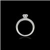 Image 2 : 1.75 ctw Certified Diamond Bypass Solitaire Ring 10K White Gold
