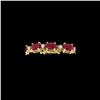 Image 1 : 15 ctw Ruby & VS/SI Diamond Certified Eternity Bracelet 10K Yellow Gold