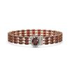 Image 1 : 22.57 ctw Garnet & Diamond Bracelet 14K Rose Gold