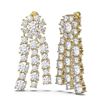 Image 2 : 12.28 ctw Diamond Earrings 18K Yellow Gold