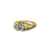 Image 2 : 1 ctw Solitaire Certified VS/SI Diamond Ring 14K Yellow Gold