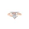 Image 1 : 1 ctw Certified VS/SI Diamond Solitaire Ring 18K Rose Gold
