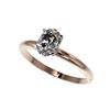 Image 1 : 1 ctw Certified VS/SI Quality Oval Diamond Solitaire Ring 10K Rose Gold