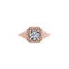 Image 1 : 1 ctw Solitaire Certified VS/SI Diamond Ring 14K Rose Gold