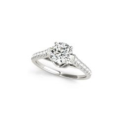 1.46 ctw Certified VS/SI Diamond Ring 18K White Gold